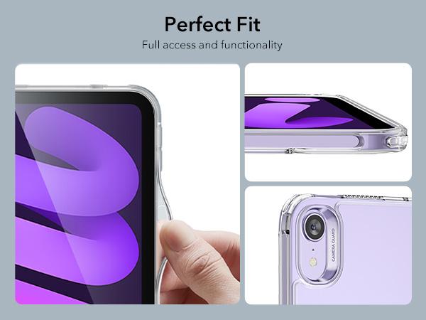 ESR Classic Series Case for iPad mini 6/7, Yellowing Resistant, Hard Back, Thin and Lightweight, Shock and Drop Protection, Supports Pencil Pro and Pencil(USB-C)