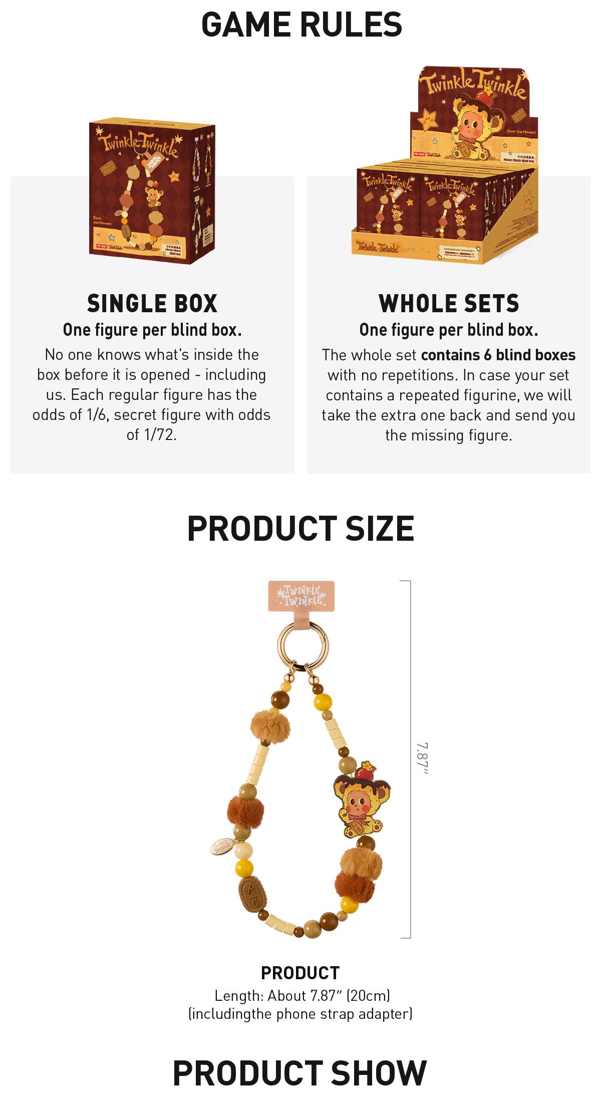 Twinkle Twinkle Savor the Moment Series-Phone Charm Blind Box