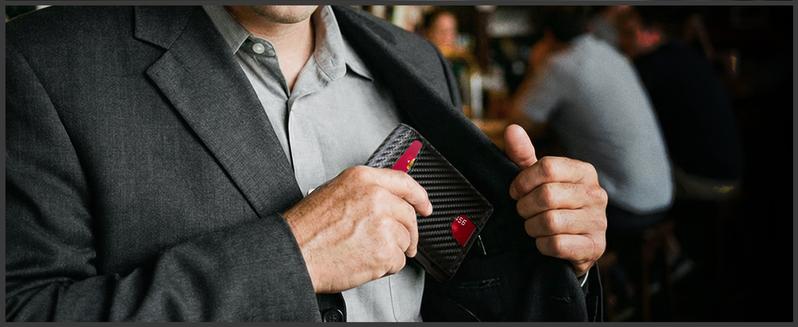 MNGARISTA Wallet for Men,Slim Minimalist Bifold Wallet with RFID Blocking,Pop-Up Credit Card Holder with ID Window & Money Clip,Magnetic Flip Metal Wallet for 10-12 Cards,Gifts for Men-Carbon Fiber