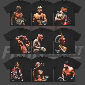 Retro Fighter OF UFC T-Shirt, Retro MMA Champion Graphic T-Shirt, Iconic UFC Fighter Streetwear Tee, Combat Sports Fan Apparel, Gift for MMA Fans
