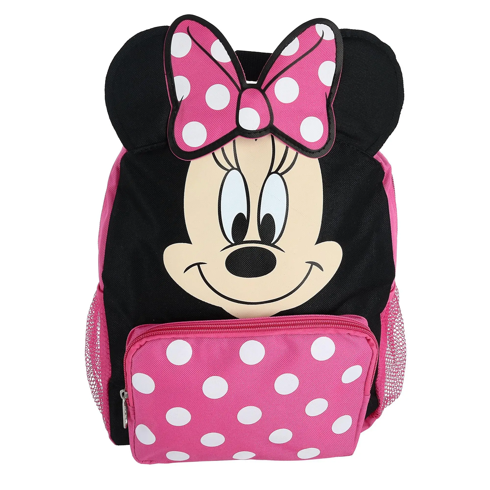 Disney Girl's 12-inch Minnie Mouse Big Face Backpack, Backpacks