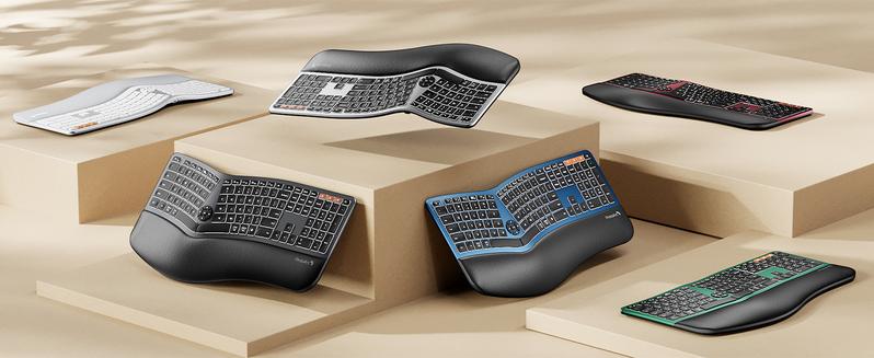 ProtoArc Backlit Bluetooth Ergonomic Keyboard, EK01 Plus Full Size Wireless Split Keyboard with Dual Bluetooth and USB, Cushioned Wrist Rest, Rechargeable, Compatible with Windows/Mac/Android