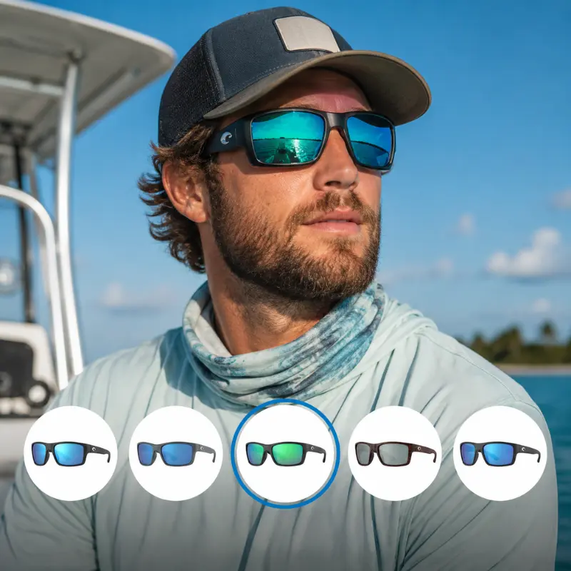 Costaego Men's Polarized Sunglasses - UV400 Protective Eyewear, Stylish Daily Wear Fashion Outdoor Accessory