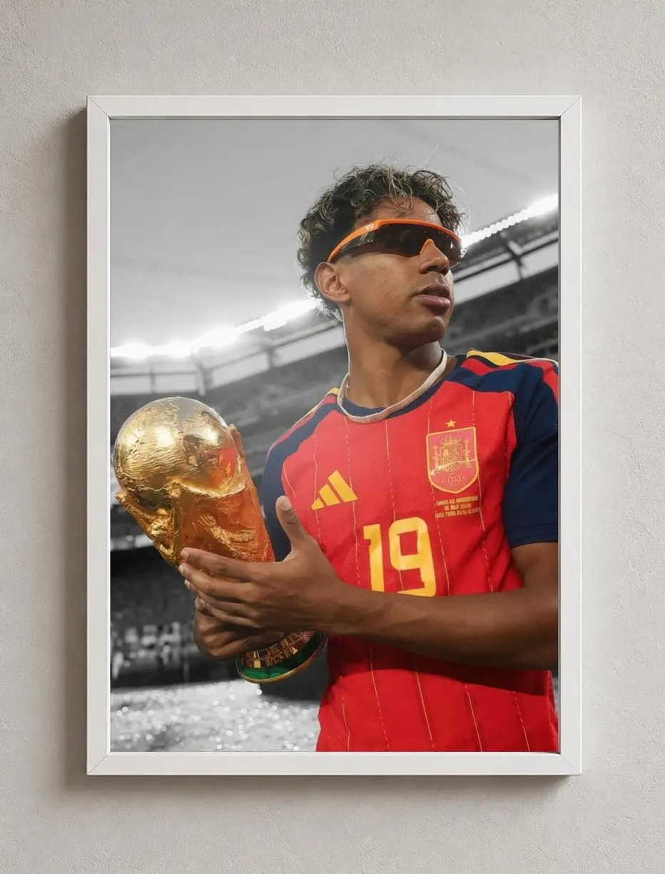 Lamine Yamal Football Poster | World Cup Art Print (Digital Download)