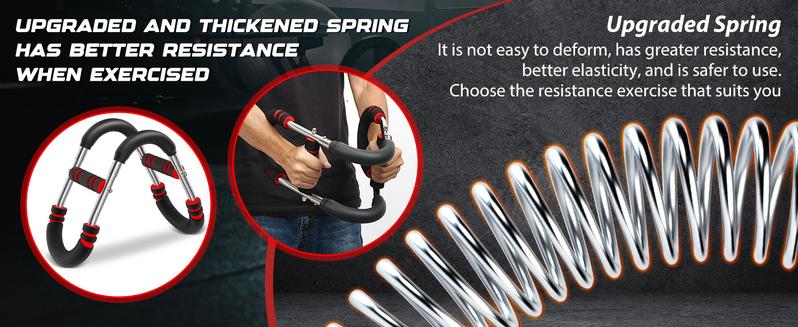 Arm Trainer,3 Level 60-100LBS Adjustable,Chest&Arm Workout Equipment for Men,Muscle&Strength Trainer,Portable Spring Resistance, Perfect Gift