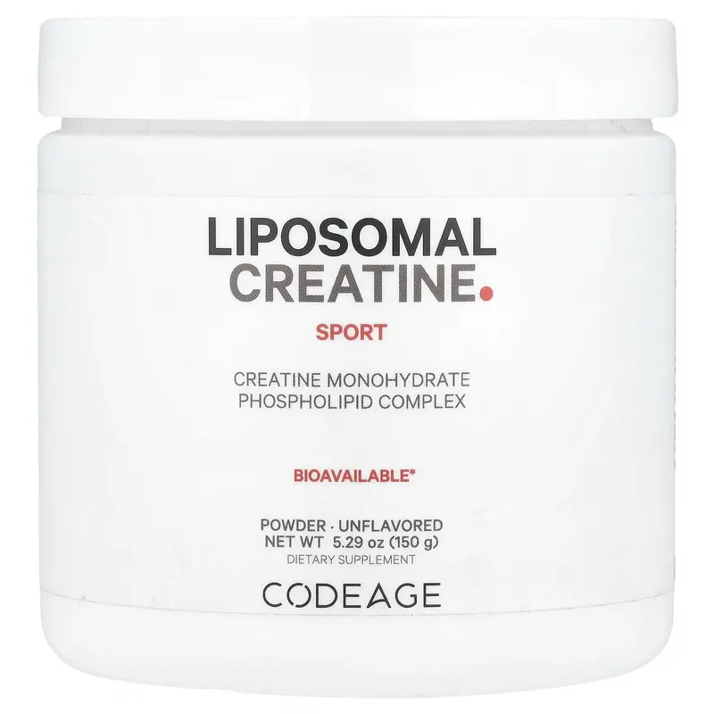 Codeage Sport, Liposomal Creatine Powder, Unflavored, 5.29 oz (150 g)