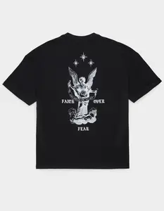 RSQ Mens Faith Over Fear Oversized Tee