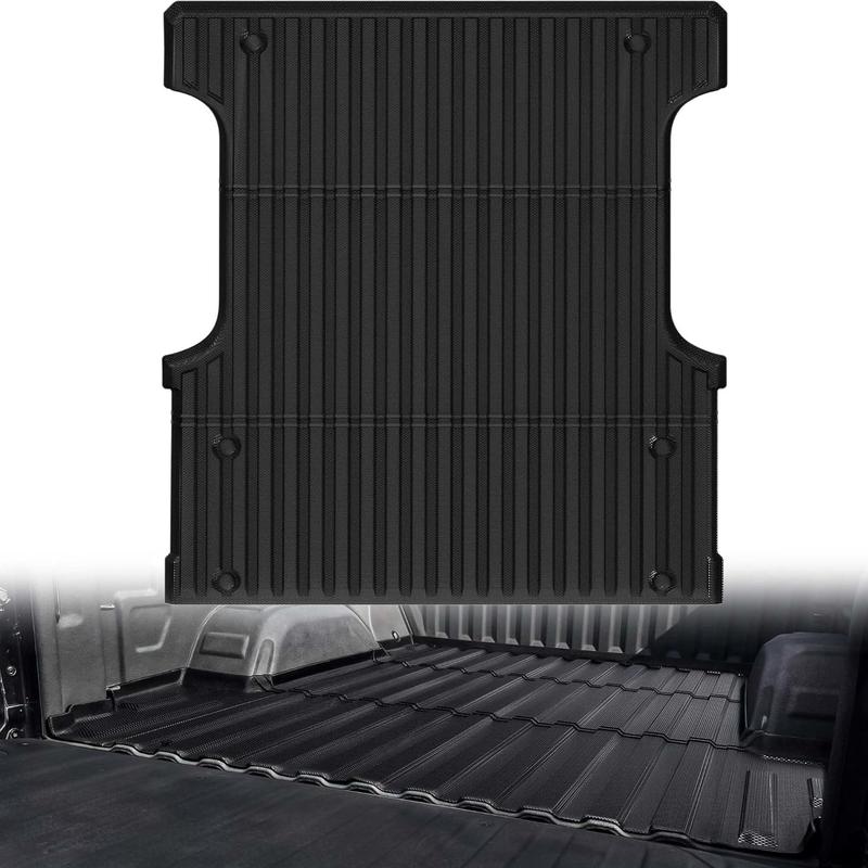 OEDRO Truck Bed Mat Fit for 2022 2023 2024 2025 Toyota Tundra CrewMax 5.5FT, TPE All Weather Protection Heavy Duty Pickup Bed Liner for 2025Toyota Tundra Accessories, Black