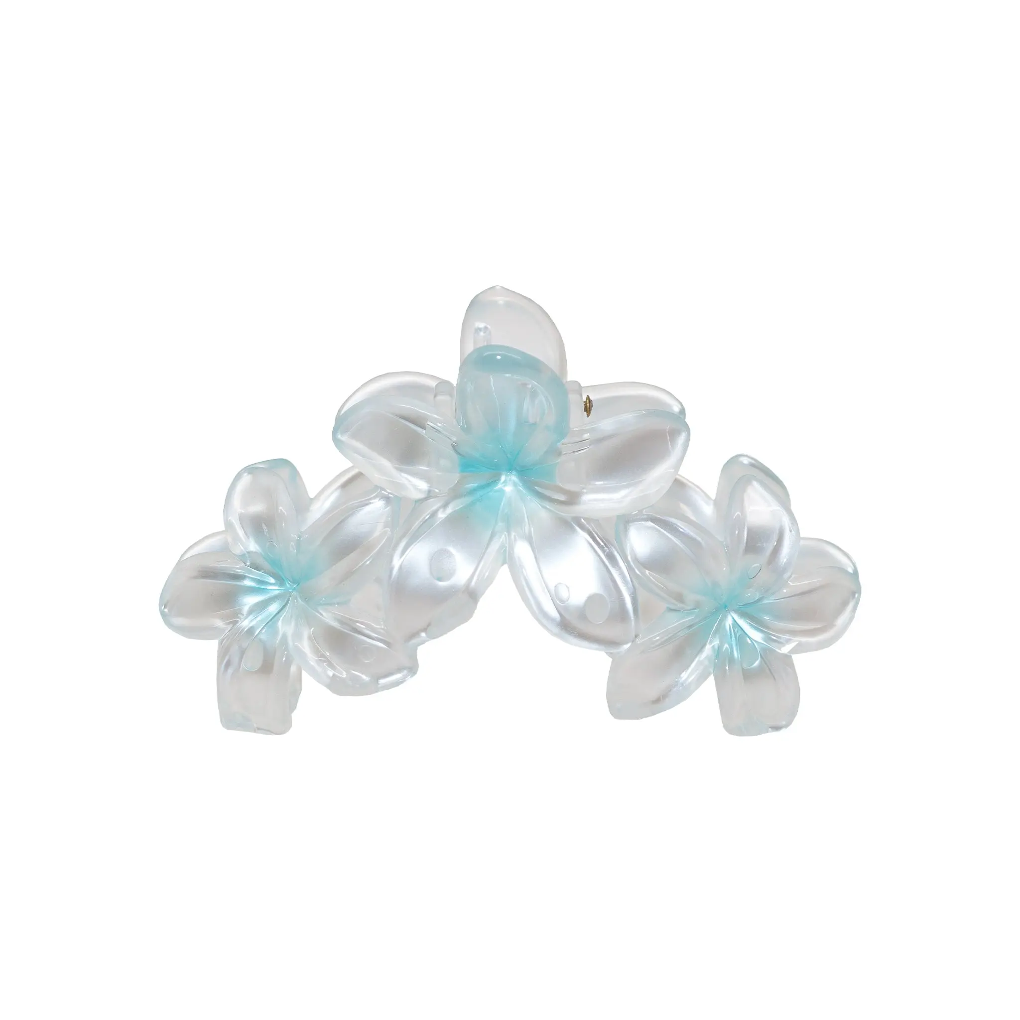Emi Jay Miss Super Bloom Flower Hair Claw Clip in Aqua Pearl