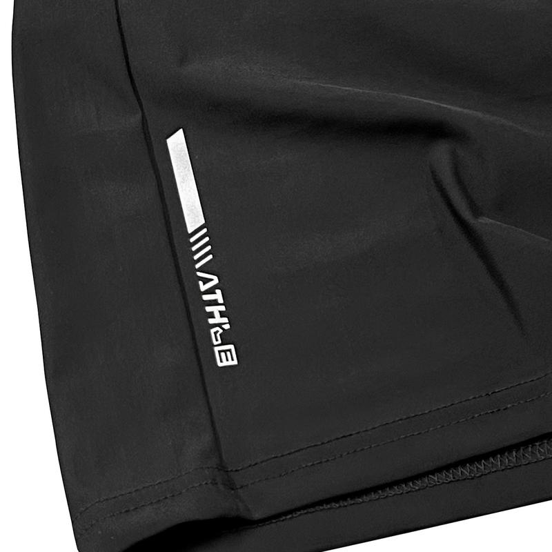 Men's summer ice silk seven-inch pants - Cool like ice silk, quick-drying, breathable, loose and casual outdoor sports pants, with zipped pockets, suitable for running, hiking and beach wear, summer sportswear | Sporty casual shorts