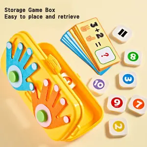 23pcs/25pcs Educational Finger Number Puzzle Math Learning Tools with Storage Box, Early Learning Toy for Home Kindergarten, Logic Development Game