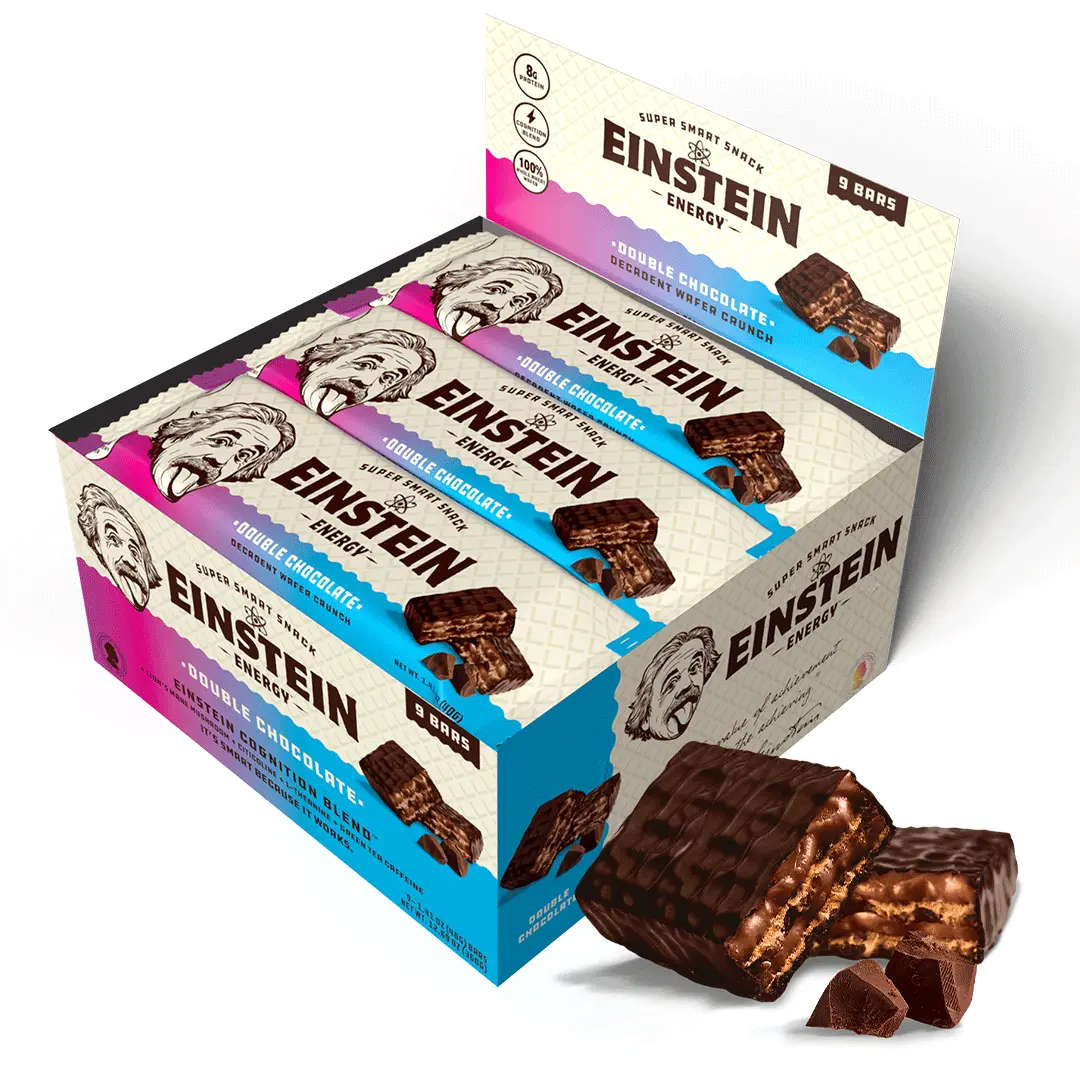 Einstein Energy Double Chocolate Protein Energy Bars (Pack of 9)