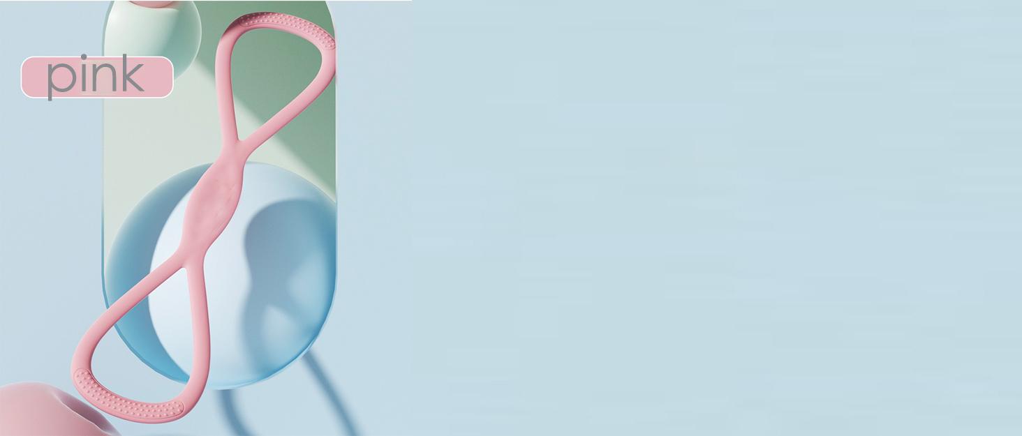 Figure 8 Resistance Silicone Tension Band with Handles for Women/Men, Fitness Band for Arm/Back/Chest/Shoulder/Legs/Yoga Stretching Exercise, Suitable for Home/Gym Workout