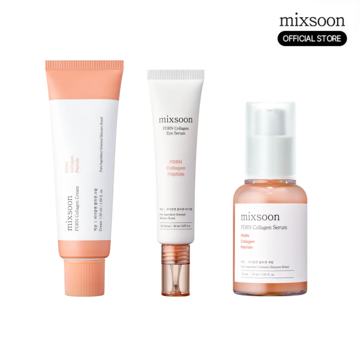 [mixsoon Official] PDRN 3-Step Night Core Repair Set - PDRN Collagen Set, Daily Anti-Aging Routine