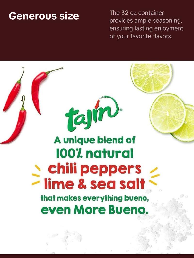 Tajin Clasico Chile Lime Seasoning 32 oz (2 lbs)