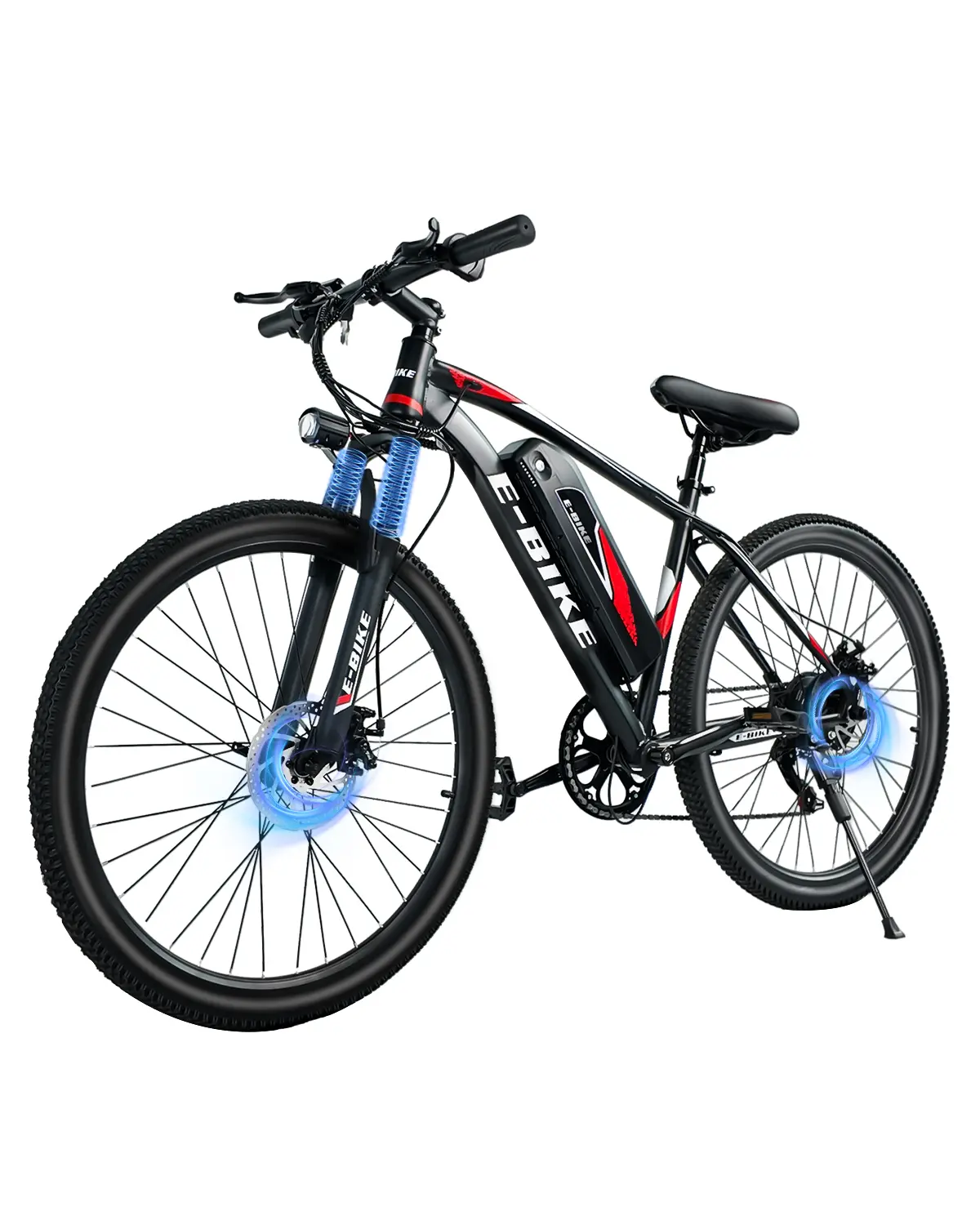 Q5 1500W Adult Adventure Electric Mountain Bike, 26" Tires, 25MPH, 576Wh Removable 50+mi Range Battery, UL2849 Certified, High-Carbon Steel Front Suspension, 7-Speed, Front & Rear Brakes, LED Lights, Bike Computer, 4 Riding Modes, Commute/Trail Ready