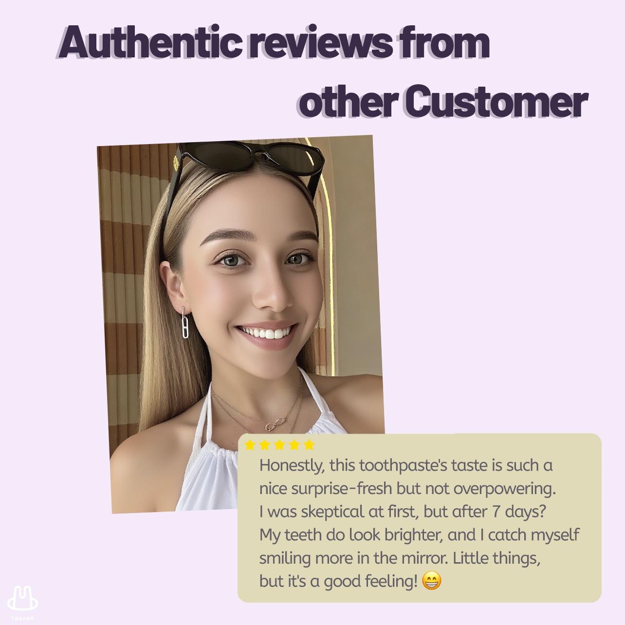 tootoo Whitening Toothpaste : Gentle Stain Removal, Niacinamide Boost 120g TikTokShopHolidayHaul