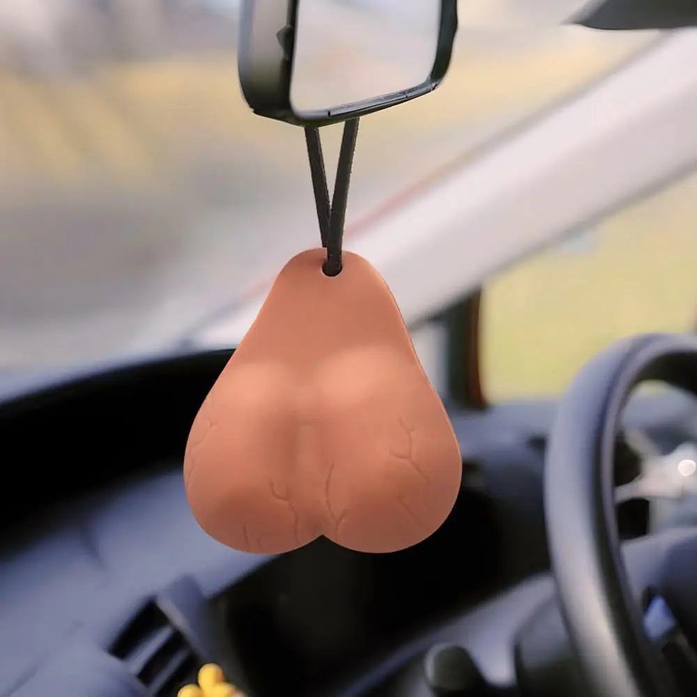 Funny Hanging Ornament for Car Fun Mirror Hanging Pendant Decorations for Automotive Interior Accessories Prank Gift for Men Christmas Tree