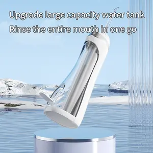 DILIEN Cordless USB Rechargeable Water Flosser Oral Irrigator 4-in-1 Electric High-Pressure Pulse Teeth Cleaner 3 Modes IPX7 Waterproof 300ml Tank 1200mAh Capacity Cordless Design