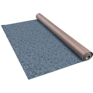 【FathersDayGift】VEVOR Gray Marine Carpet 6 ft x 18 ft Boat Carpet Rugs Indoor Outdoor Rugs for Patio Deck Anti-Slide TPR Water-Proof Back Cut Outdoor Marine Carpeting Easy Clean Outdoor Carpet Roll