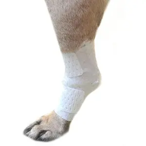 Joint and Large Area Wound Bandages for Dogs Cats & Other Pets. Great for Leg Joint sprains and Tail Injuries! Non Adhesive Breathable Non-Slip Disposable Washable Value (Pack of 4, 10, 12, 16, 20 & 24)