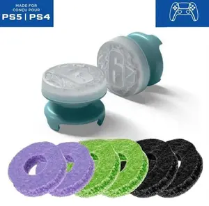 Controller Grips Thumbstick Grips for PS5/PS4 & Xbox X/S One Professional Joystick Cap Analog Stick Cover 1 High-Rise 1 Mid-Rise Gaming Grips with Precision Rings 6PCS accessories