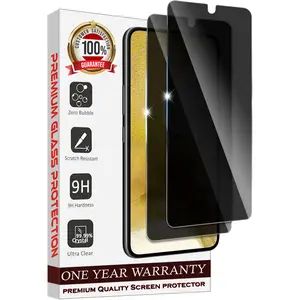 Entronix Case Privacy Screen Protector for Galaxy S23 Plus Protector, Pack of 2 with Support Fingerprint ID Anti-Spy Tempered Film Protection Durable