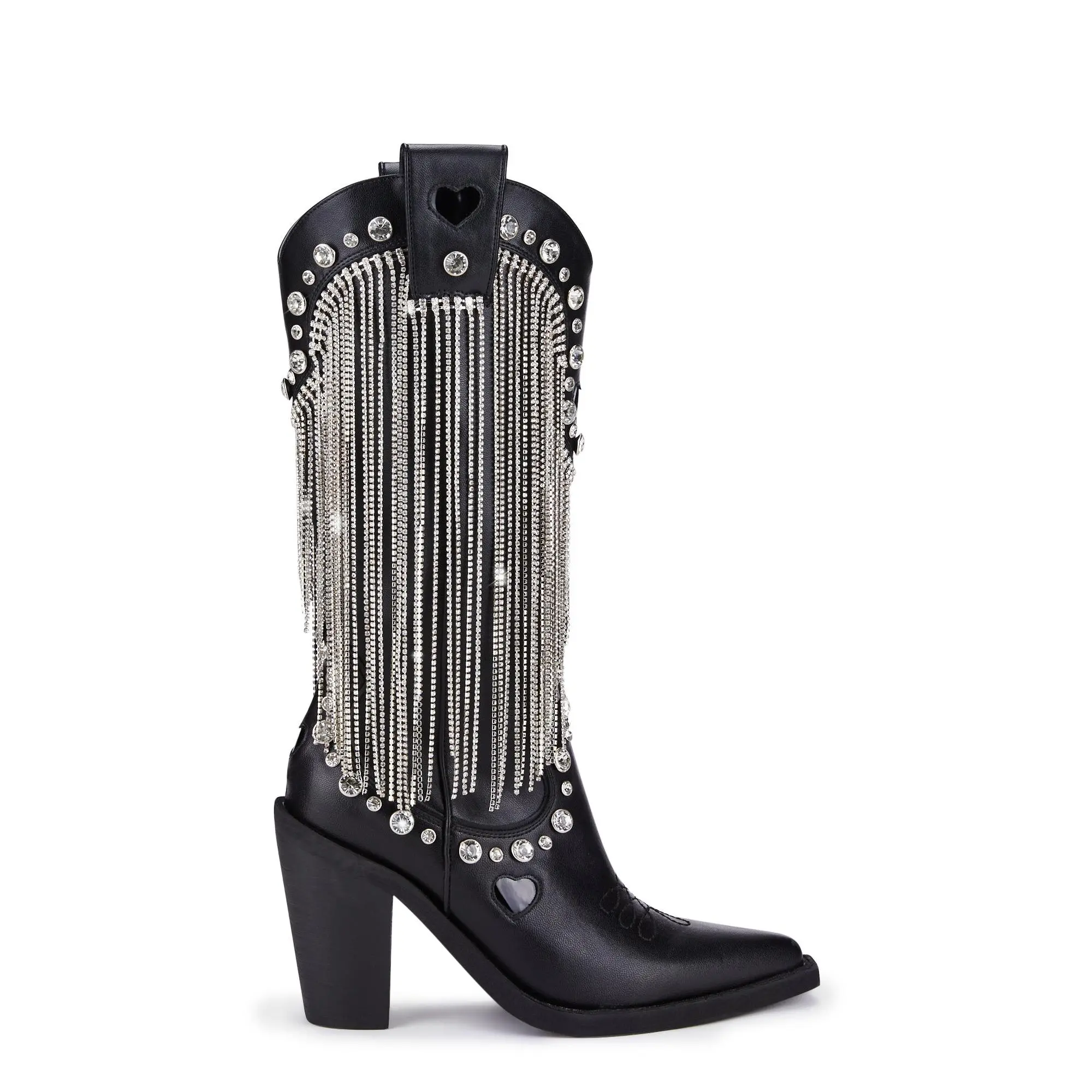 Present Perfect Cowboy Boots - Black