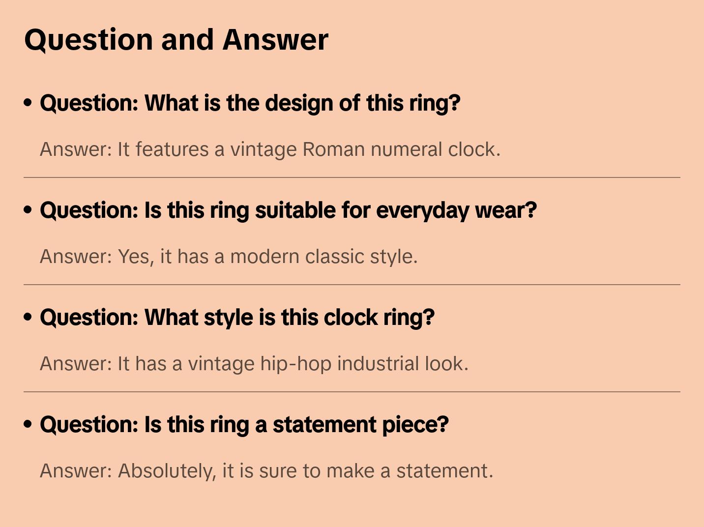 925 Silver Roman Numeral Clock Ring with Silver Band