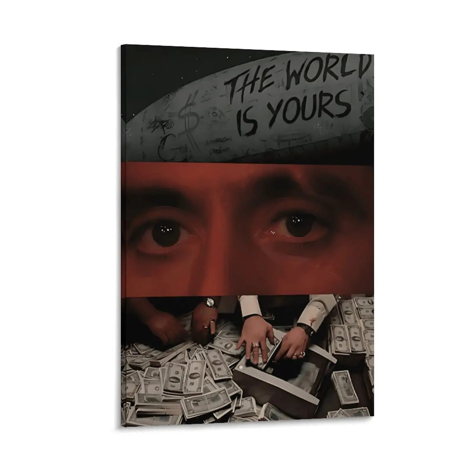 Scarface Canvas Print Poster Tony Montana Classic Gangster Movie Art Mural Decoration Unique Creative Wall Art Decoration game poster, collectible gift, movie lover poster, player poster, suitable for bedroomliving room, Perfect Gift
