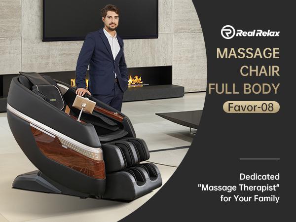 Real Relax F8 massage recliner zero gravity with heating function 18 modes Yoga stretch Bluetooth APP control comfort massage chair Real Relax F8 massage recliner zero gravity with heating function 18 modes Yoga stretch Bluetooth APP control comfort massage chair