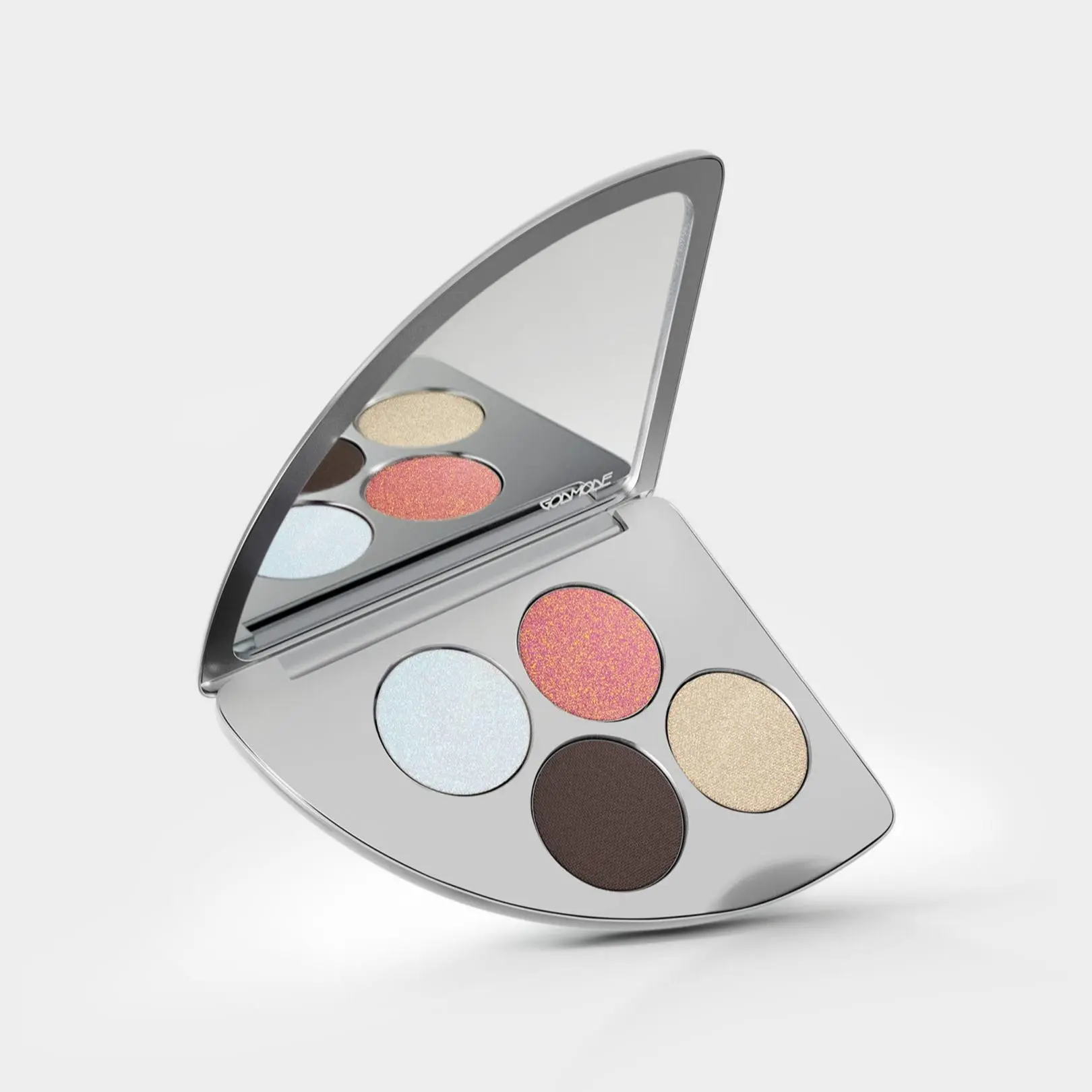 GODMODE Vision Cosmic Eye Colour Quad Cosmetic Palette - Glitter Duochrome, Matte Shimmer, Multicolor Eyeshadow & Shimmer Pigment Options, Glitter Duochrome Eyeshadow