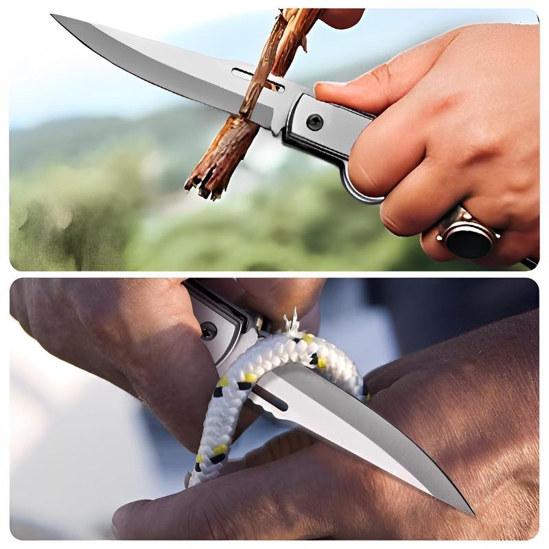 [Valentine's Day Gift Choice] AK47 Pocket Folding Knife, 5C13Mov Stainless Steel,Security Lock,Men's Gift,Suitable for Camping,Hunting,Outdoor Survival,Emergency Situations and EDC Tactical Tools.