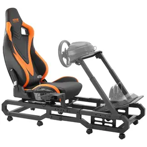 Father's Day Gift Spring new arrivals Racing Wheel Stand with Wheels For Logitech G923/G920/G29, Heavy Duty Steel Driving Simulator Cockpit-Thrustmaster T248P, Steering Wheel Bracket & Foot Pedal Adjustable, Max Load 330 LBS