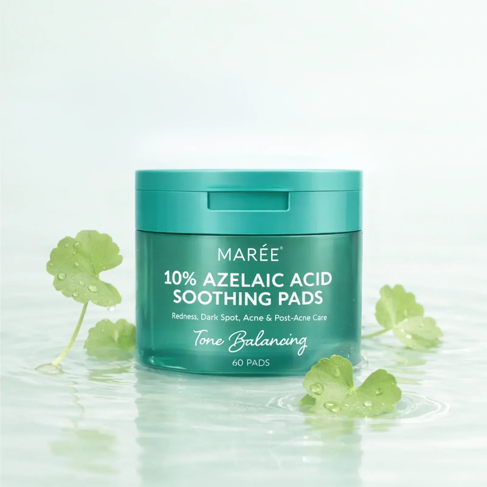 Exfoliating Toner Pads MARÉE – Facial Pads for Smoother, Clearer & More Radiant-Looking Skin – Pore & Uneven Texture Care
