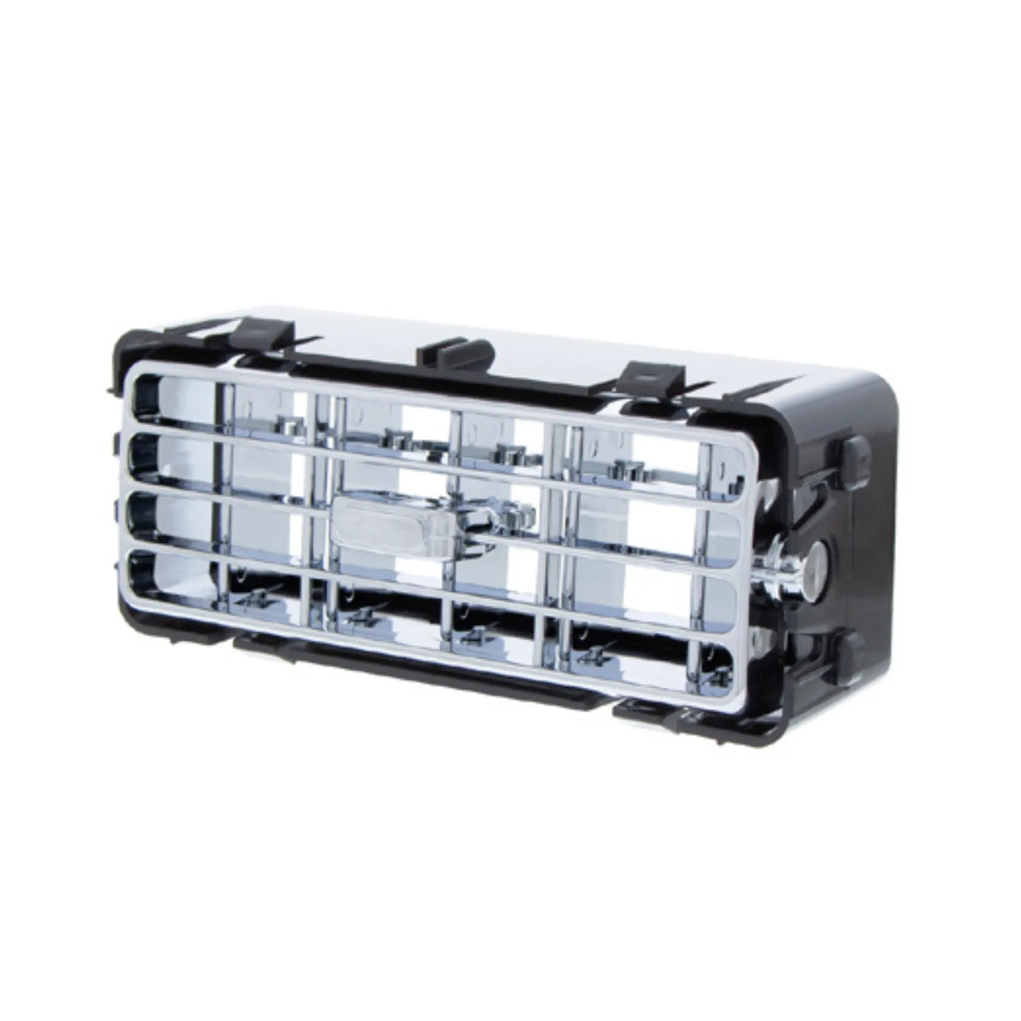 United Pacific Passenger Side Chrome A/C Vent, Durable Injection Molded Construction, Easy Installation, 7.65 in L x 3.75 in W x 2 in H, Direct OEM Style Replacement, Triple Chrome Plated Shine for 2006+ Kenworth