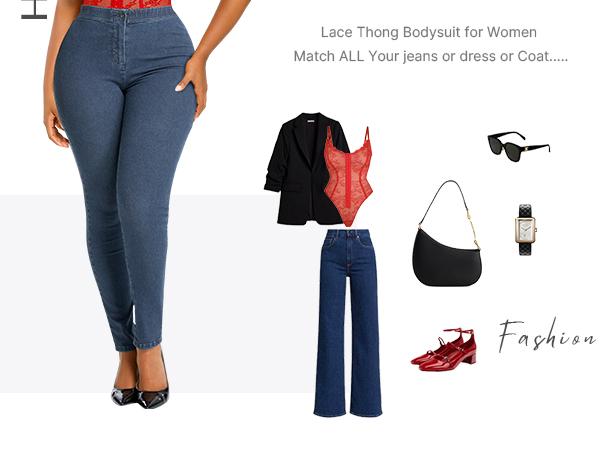 Shapellx Lace Glamour Thong Hourglass Bodysuit Tummy bridle Front Button Design Tops Comfort Shapewear for Women Sleeveless Skinny Slim Womenswear