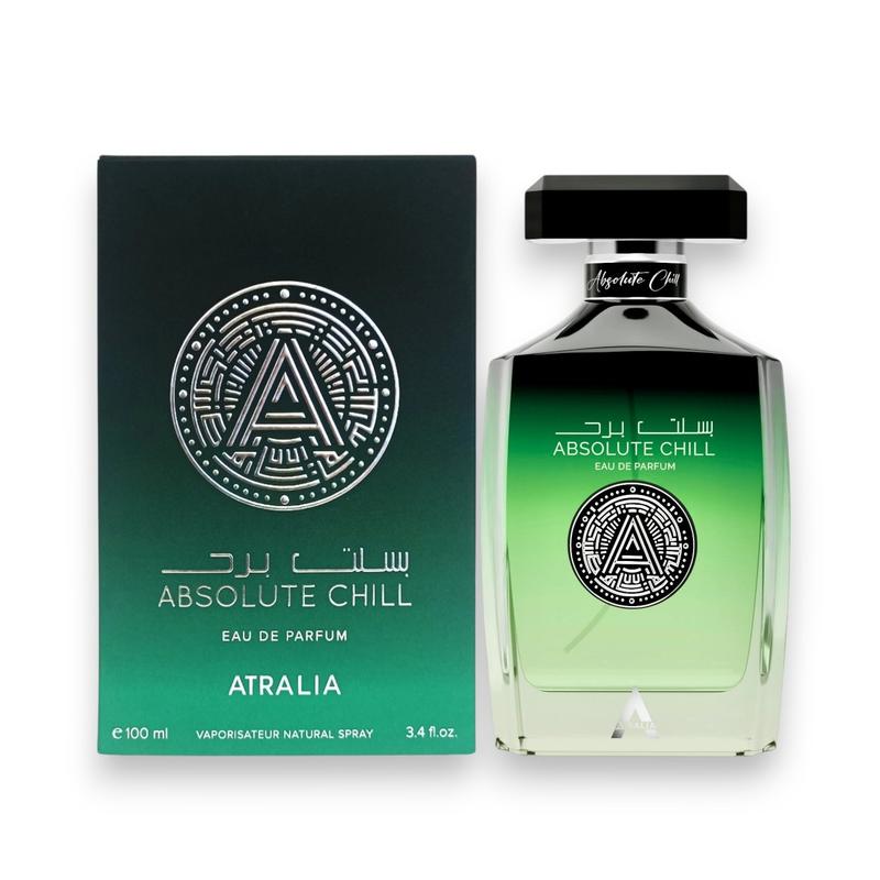 Atralia Perfumes | Absolute Chill | Eau De Parfum | Unisex Fragrance | 100 ML - 3.4 oz | Orange - Green Lemon & Mint Notes
