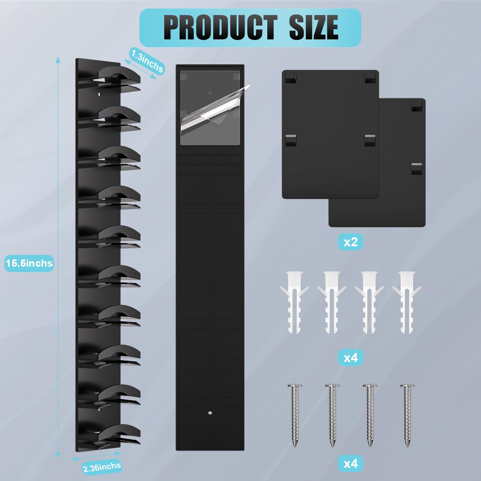 Hat Organizer for Baseball Caps 2-Pack Multilayer Hat Hanger Holder Display for Door Closet Cap Organizer Storage with Two Mounting Options Black Hat Organizer for Baseball Caps 2-Pack Multilayer Hat Hanger Holder Display for Door Closet Cap Organizer Storage with Two Mounting Options Black