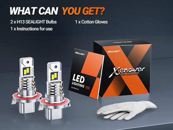 2015 Ford F-250 Super Duty 9008/H13 80W 6500K White IP68 LED Headlight Bulbs 2PCS SEALIGHT X1S