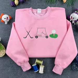 Embroidered Golf Sweatshirt, Golf Girl Sweatshirt, Golf Crewneck, Cute Golfing Shirt