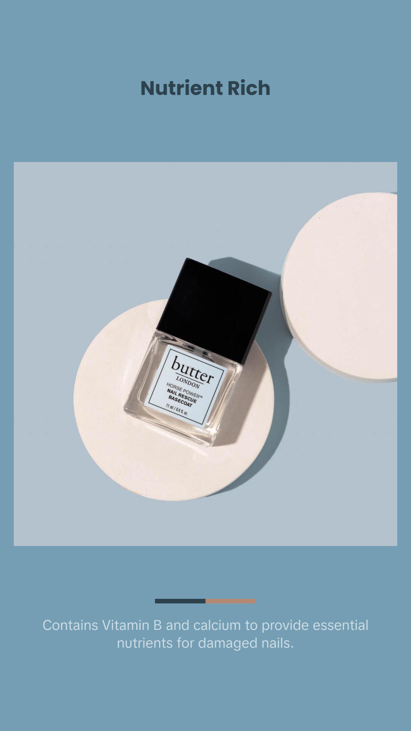 butter LONDON Horse Power Nail Rescue Basecoat 0.2 fl oz - Strengthening Treatment for Weak, Brittle Nails butter LONDON Horse Power Nail Rescue Basecoat 0.2 fl oz - Strengthening Treatment for Weak, Brittle Nails