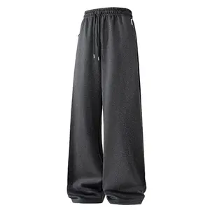 Baggy Wide-Leg Sweatpants with Side Zip Pockets - Modern Urban Fashion