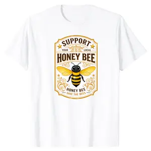 Eco-Friendly Save The Bees Tee – Perfect for Honey Bee Supporters and Beekeepers