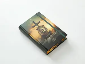 Biblia RVR60 Tamaño Manual LEtra Grande TApa dura con elástico León y cruz Reina-Valera 1960 con concordancia y mapas coloridos