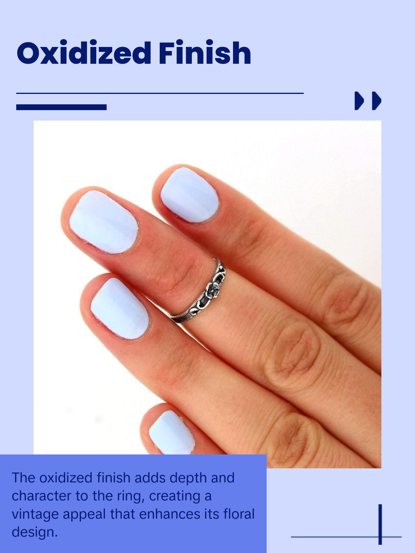 Flower Design Knuckle Ring