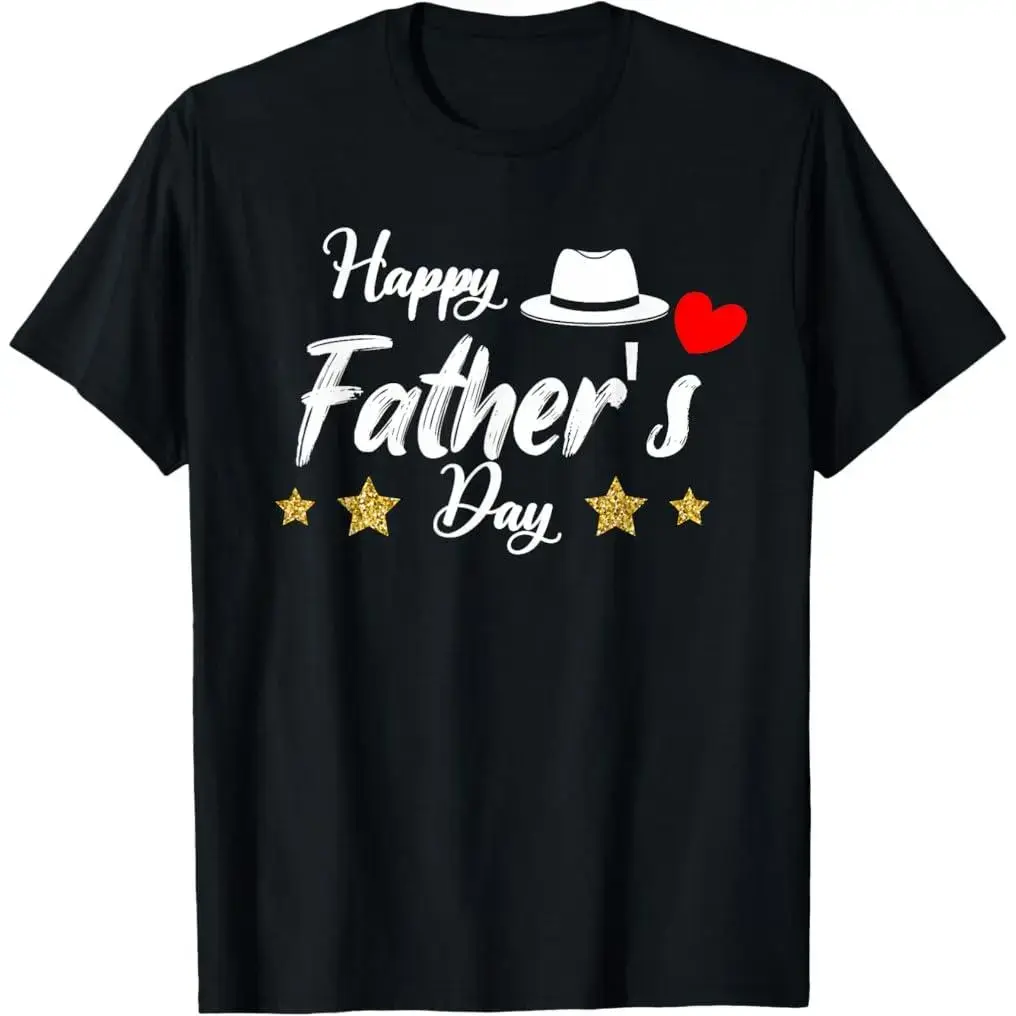 Happy Father's Day Tshirt for Men Dad Grandpa Love T-Shirt Cotton Tee