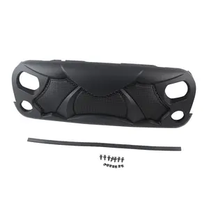 Halloween Front Grille for Jeep Wrangler Rubicon Sahara Sport JK 2007-2017 ABS Material Car Hood Cover Sunshade Protection