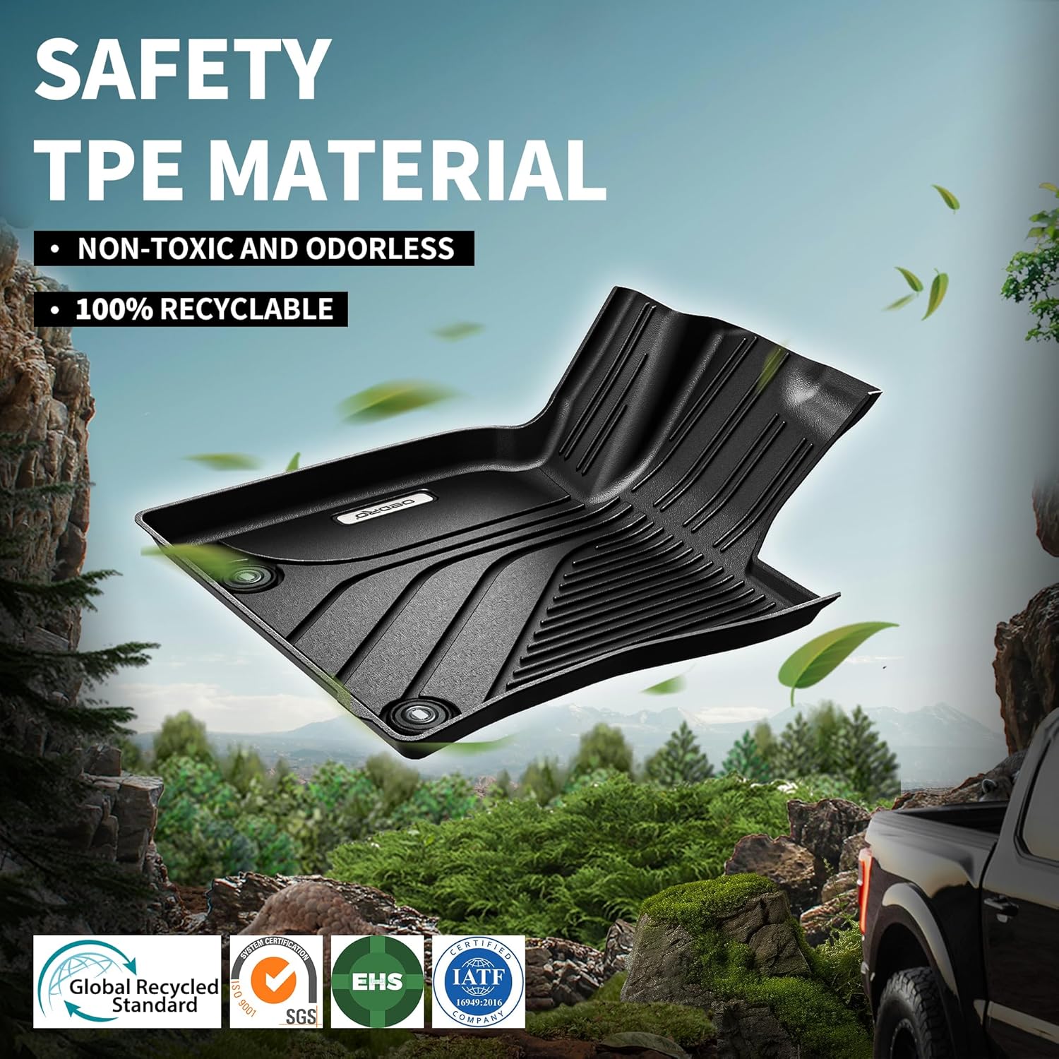 YITAMOTOR Floor Mats & Cargo Mat Fit for 2025 Toyota Camry (Include Hybrid), 1st & 2nd Row Car Mats Accessories