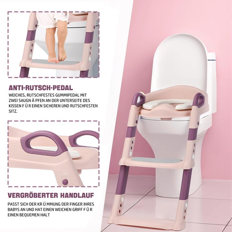 Potty Training Toilet for Toddlers & Babies Safety Step Stool Seat with Learning Ladder Easy Toilet Training for Kids Blue & Yellow